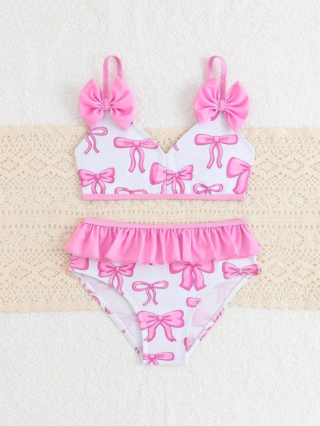 Girls’ Spaghetti Strap Tank Top & Triangle Bottoms – Summer Swim Set - Dazzling Beauty Solution