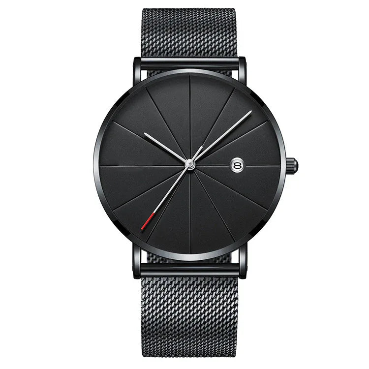 Simple calendar watch male creative waterproof quartz watch - Dazzling Beauty Solution