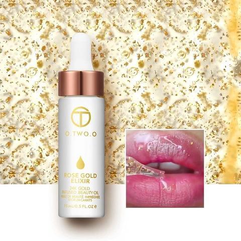 24k Rose Gold Elixir Skin Make Up Oil For Face Essential Oil Before Primer Foundation Moisturizing Face Oil Anti-aging - Dazzling Beauty Solution