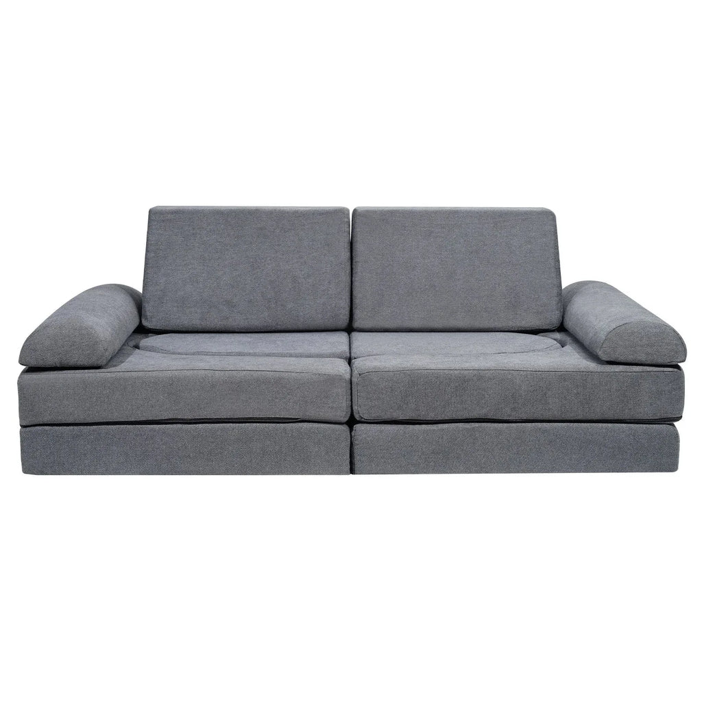 Modular Kids Play Sofa – Soft Suede Convertible Couch for Toddlers - Dazzling Beauty Solution