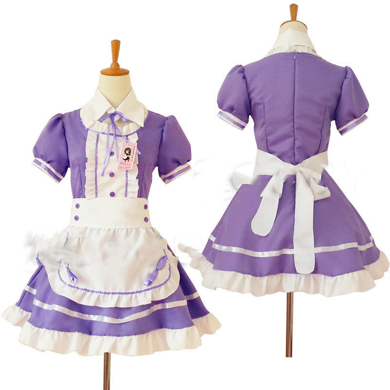 Black and white maid anime costume - Dazzling Beauty Solution