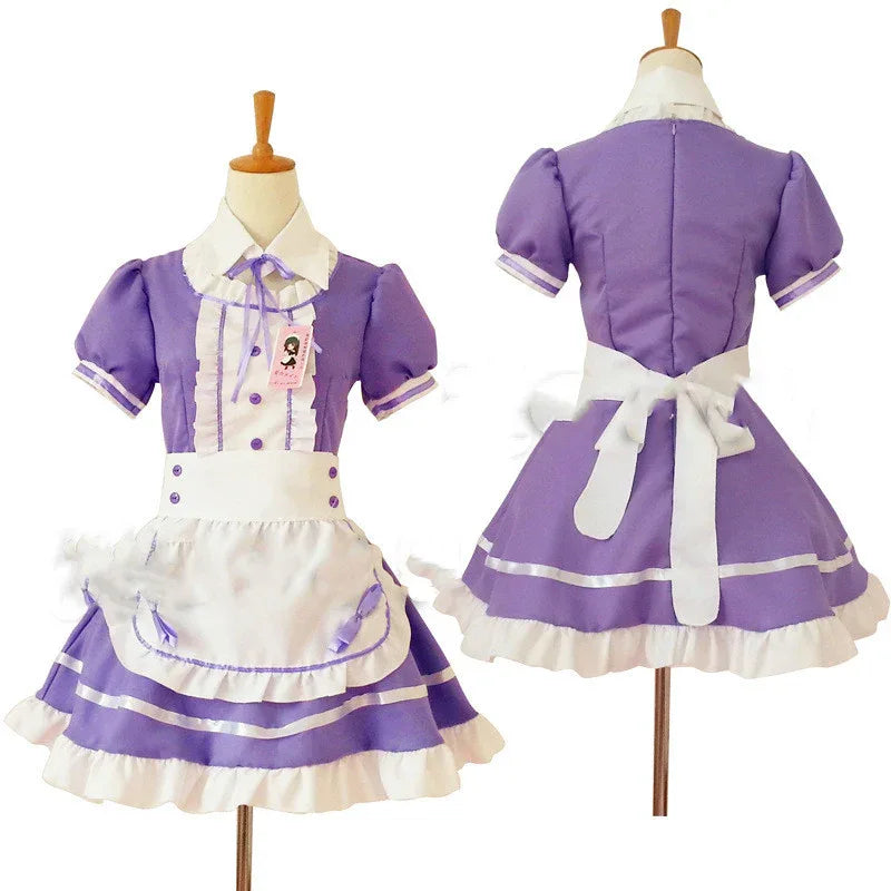 Black and white maid anime costume - Dazzling Beauty Solution