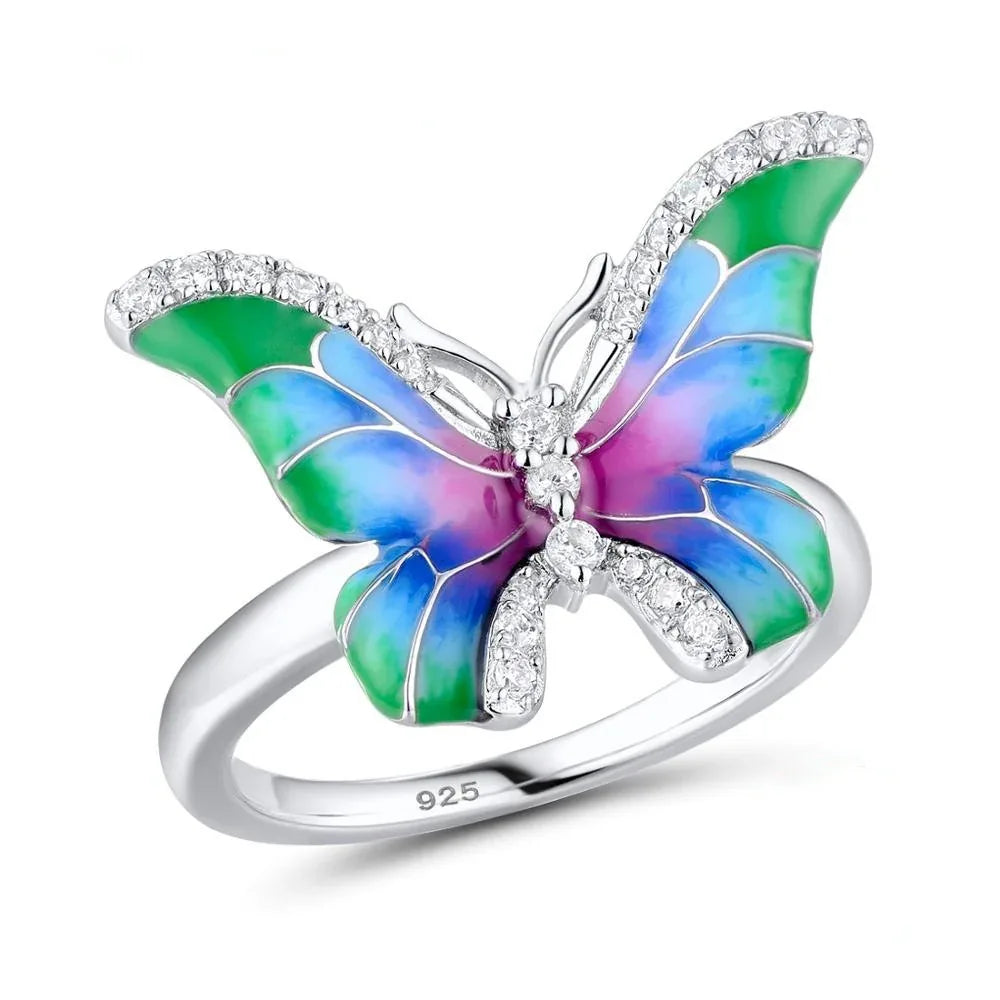 Butterfly & Serpent Jewelry Set – Earrings, Necklace & Rings - Dazzling Beauty Solution
