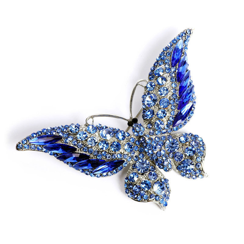 Women’s Crystal Butterfly Brooch – Statement Animal Pin - Dazzling Beauty Solution