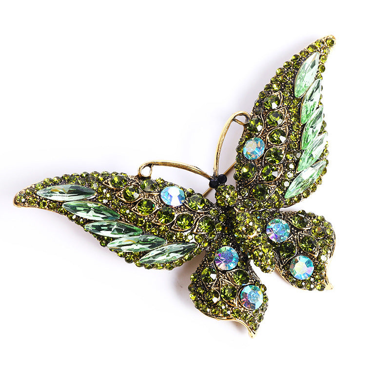 Women’s Crystal Butterfly Brooch – Statement Animal Pin - Dazzling Beauty Solution