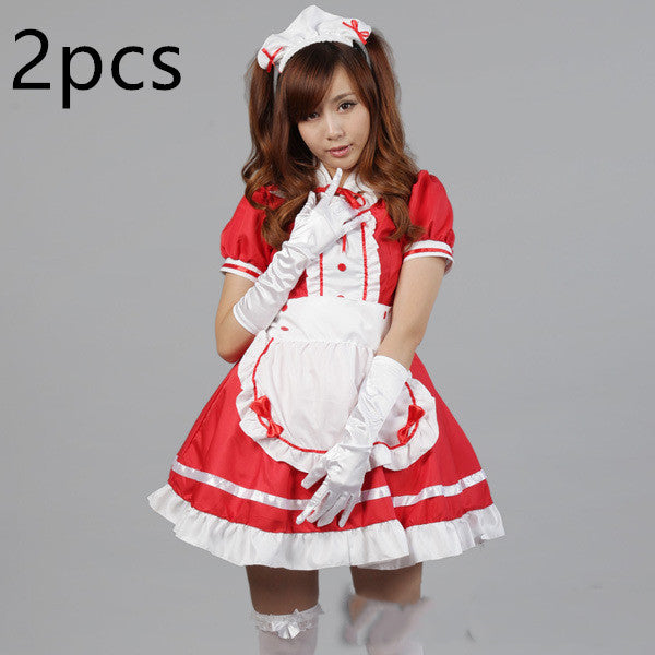 Black and white maid anime costume - Dazzling Beauty Solution