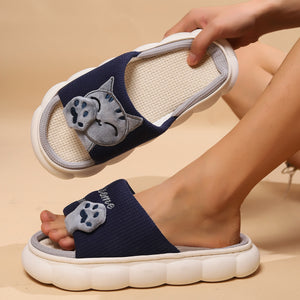 Cute Cartoon Kitten Home Slippers For Women - Dazzling Beauty Solution