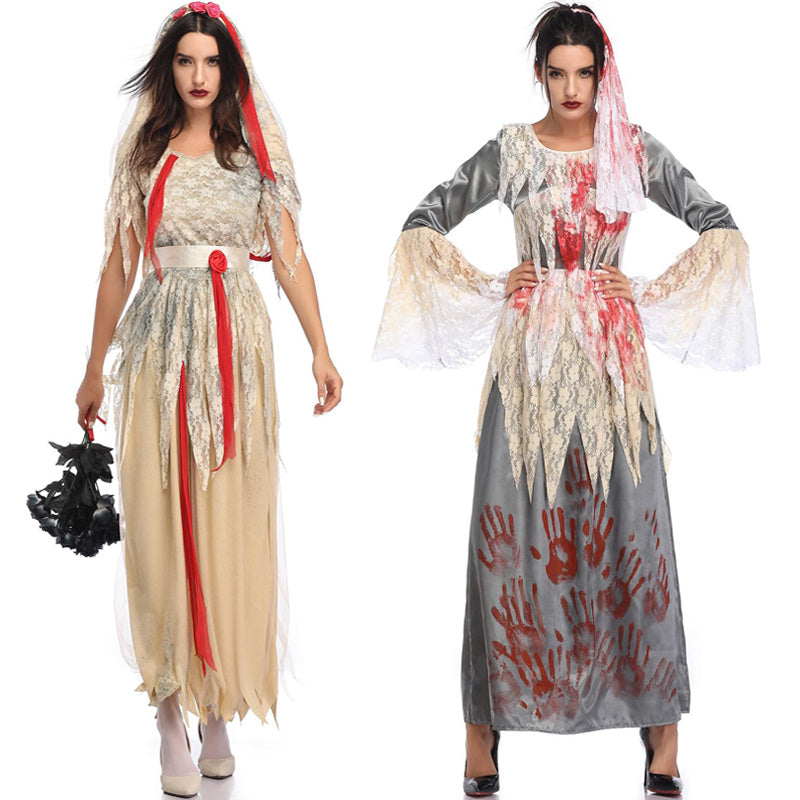 Adult Bride & Groom Halloween Costumes – Scary Couple Dress Up - Dazzling Beauty Solution