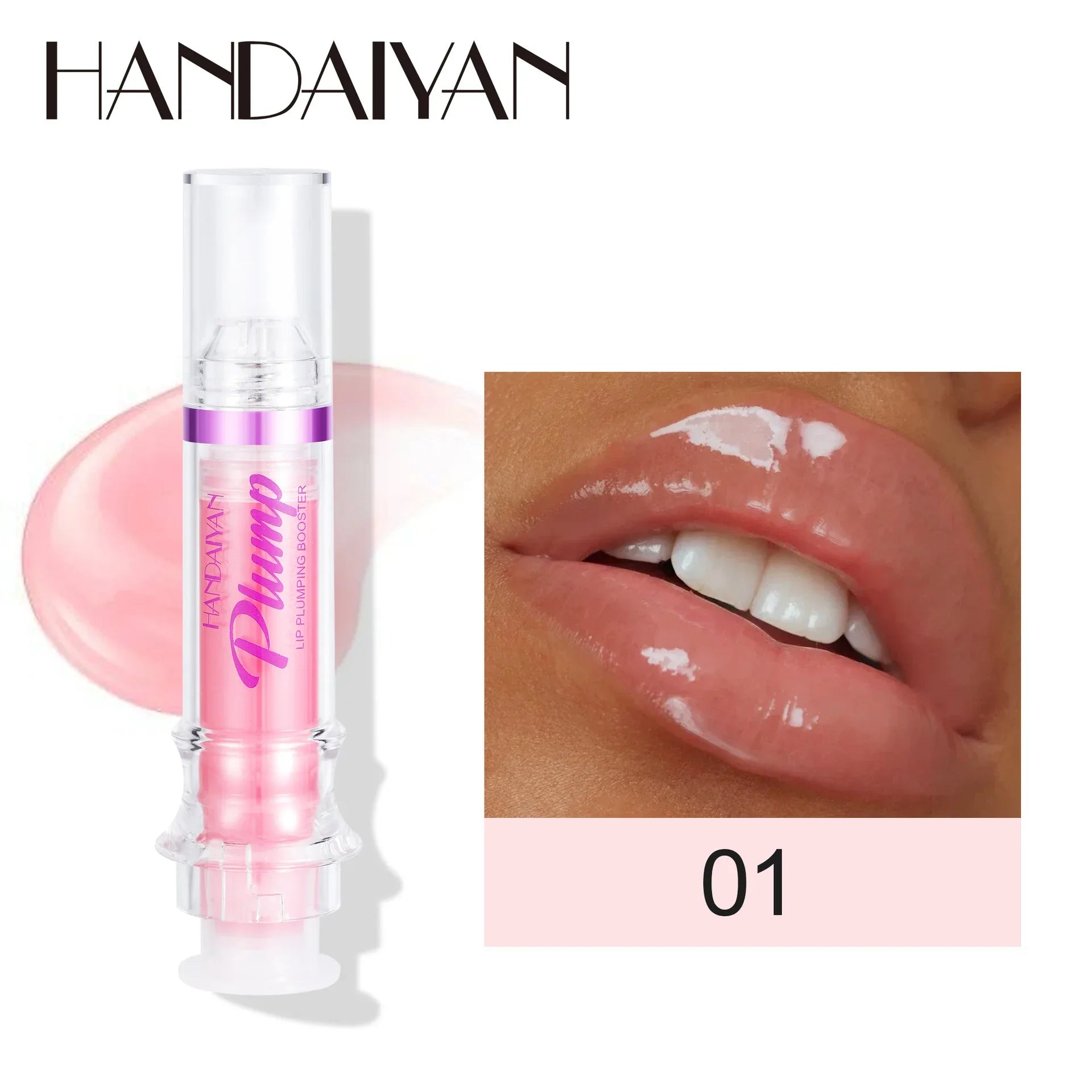 Injectable Lip Plumping Gloss - Nourishing Lip Oil, Perfect Gloss, Long-Lasting Moisturizing, Lip Treatment Gloss, Multiple Colors, Suitable for All Skin Types - Dazzling Beauty Solution