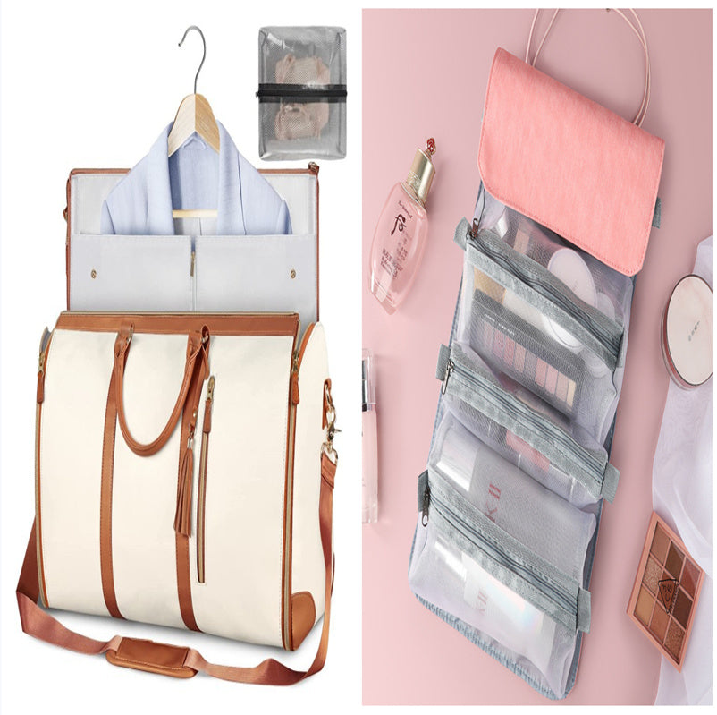 Women’s Large Capacity Travel Duffle Bag – Waterproof Foldable Suit Tote - Dazzling Beauty Solution