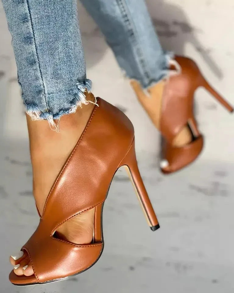 Women's shoes 4 large size sandals high heels sexy fine heel women shoes - Dazzling Beauty Solution