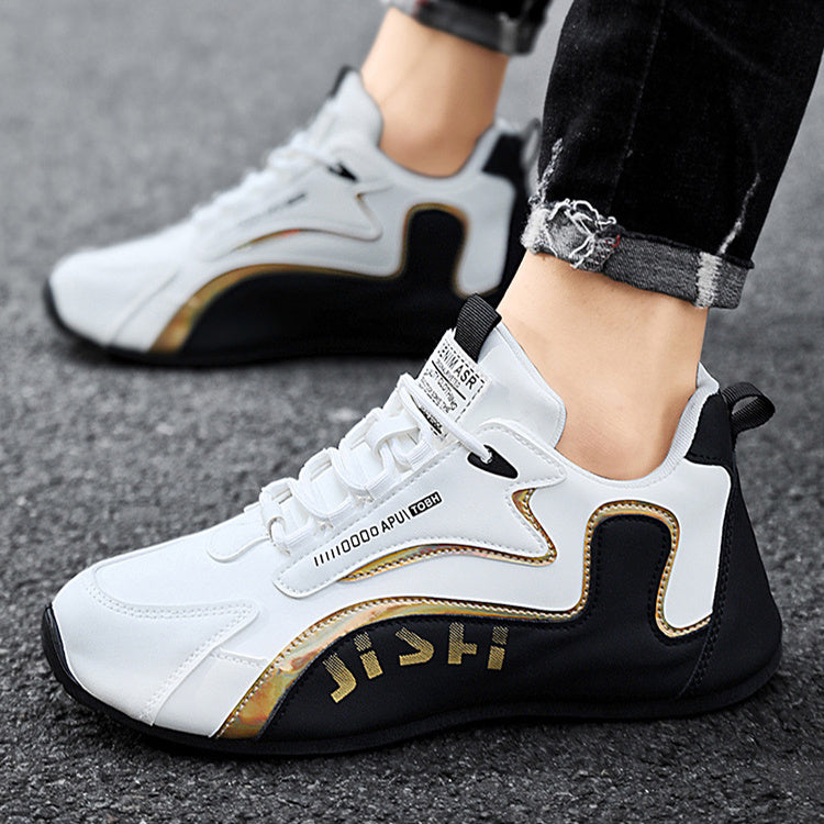 Fashion Colorblock Lace-up Sneakers For Men Breathable Low-top Dad Shoes Running Walking Sports Shoes - Dazzling Beauty Solution