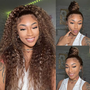 Shop the 250% Density Invisi Strap 360 Full HD Lace Wig – Chocolate Brown Deep Wave Perfection for stunning style!