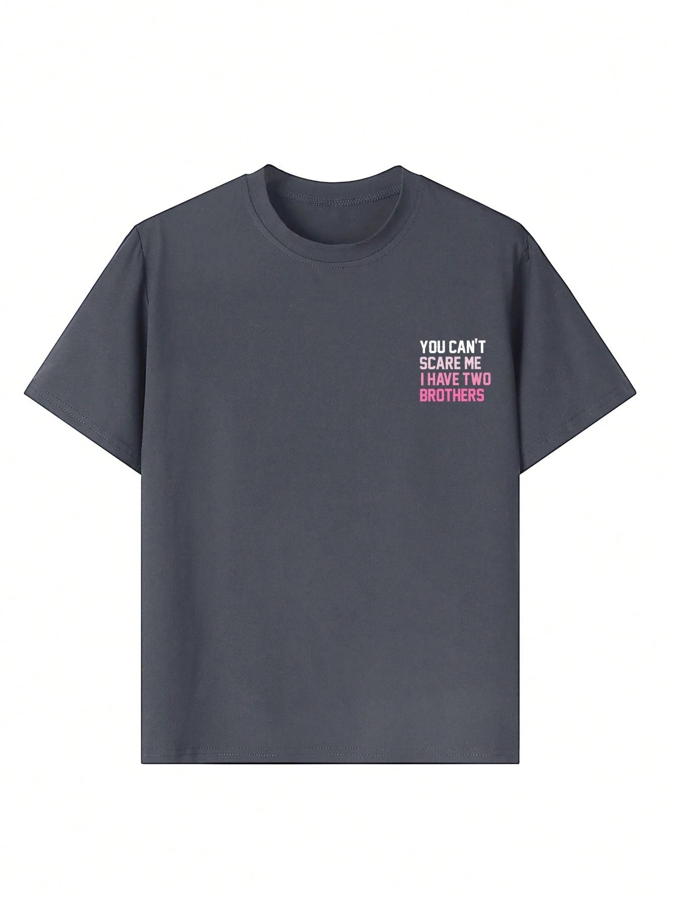 Tween Girl Casual Funny Print Crew Neck Short Sleeve T-Shirt Top, Summer