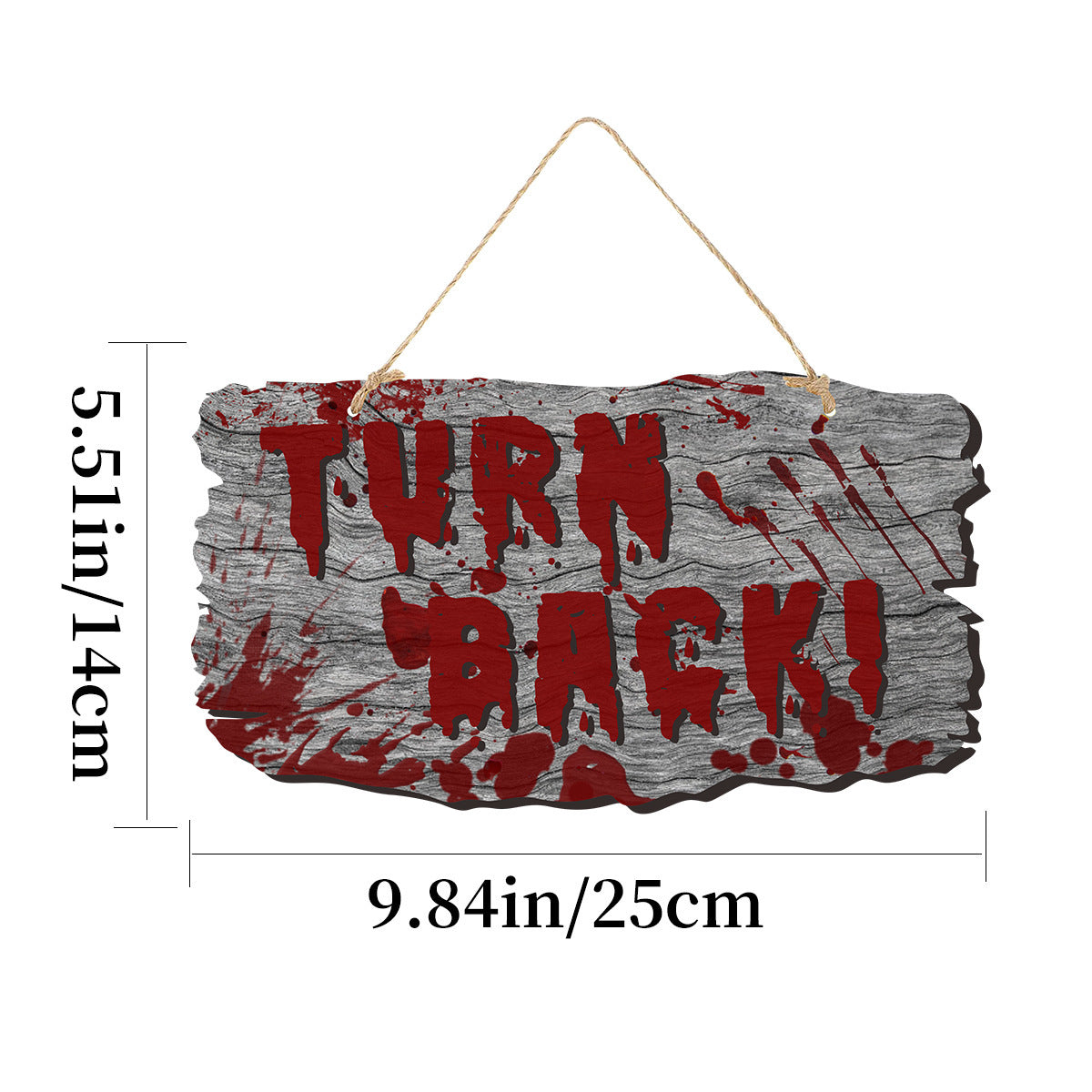 Imitation Wooden Doorplate Ghost Festival Haunted House Horror Atmosphere Decoration - Dazzling Beauty Solution