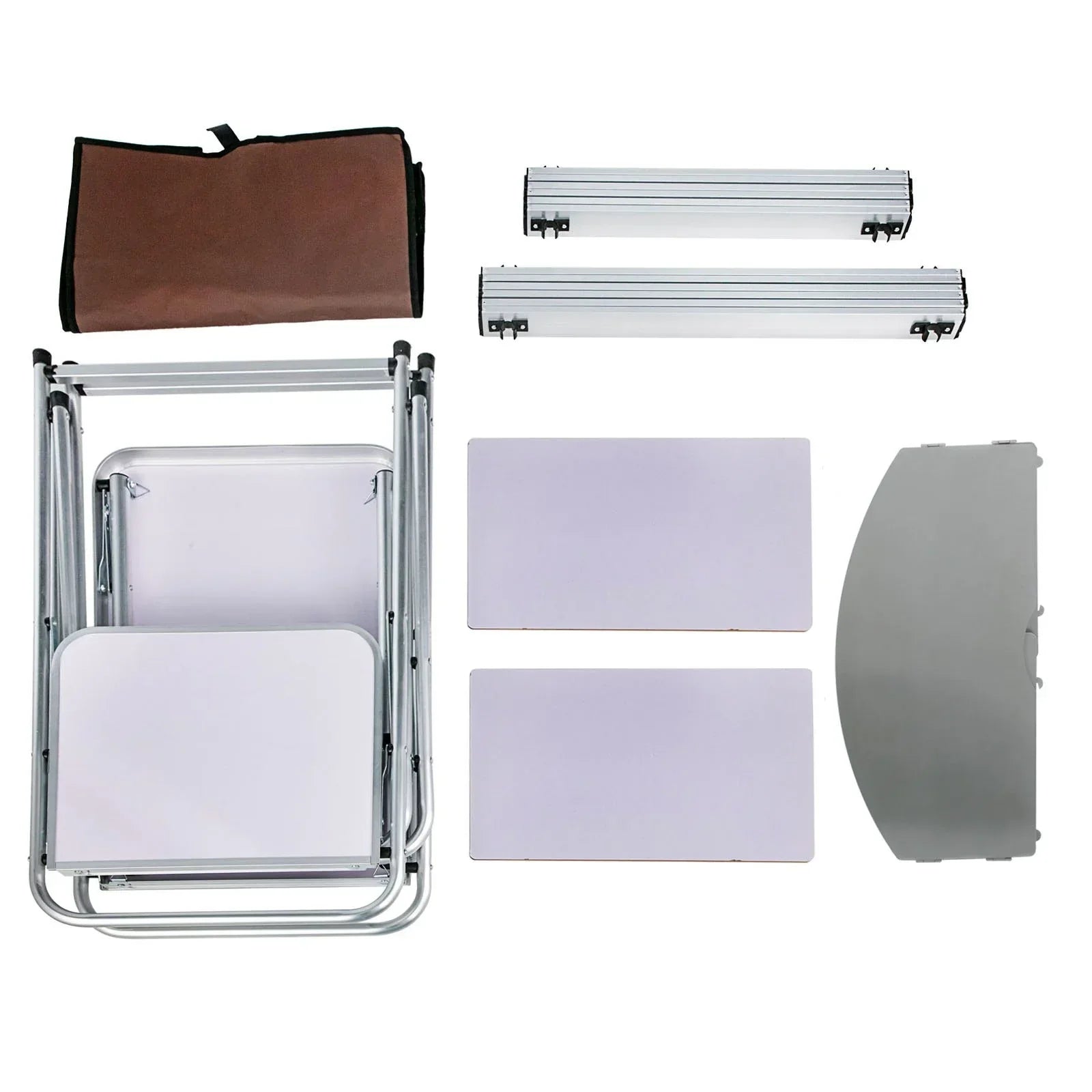 Foldable Camping Kitchen Table with Windshield & Storage - Dazzling Beauty Solution