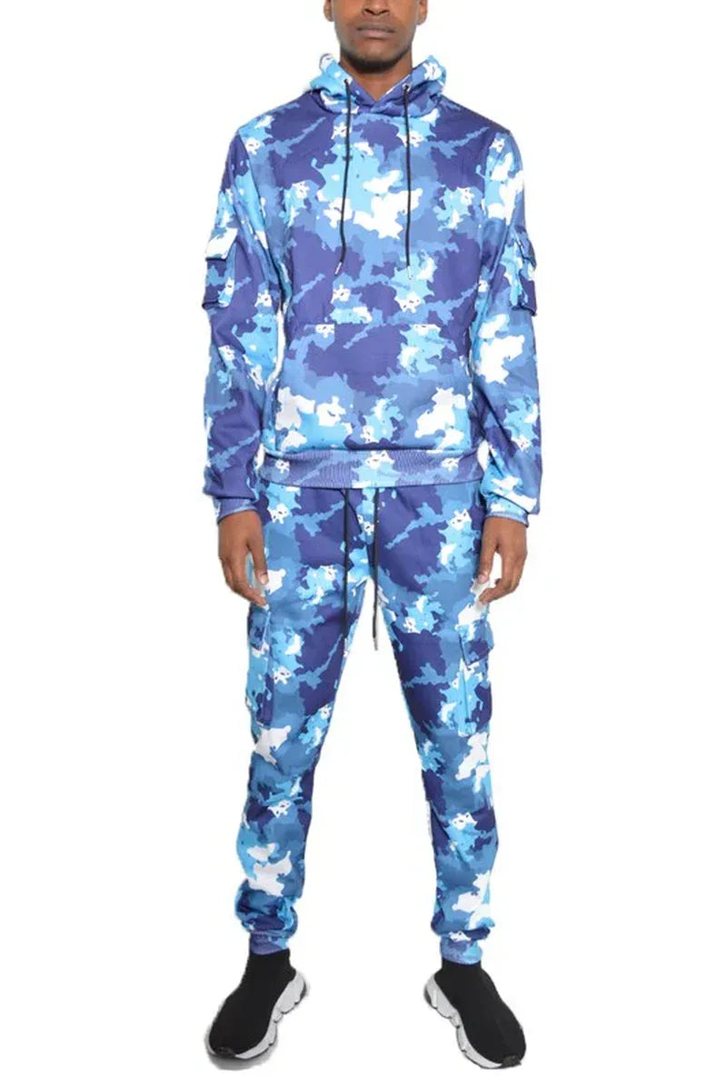 FULL CAMO HOODIE COTTON SWEAT SET - Dazzling Beauty Solution