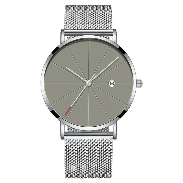 Simple calendar watch male creative waterproof quartz watch - Dazzling Beauty Solution