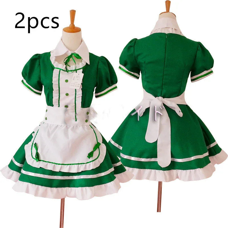 Black and white maid anime costume - Dazzling Beauty Solution