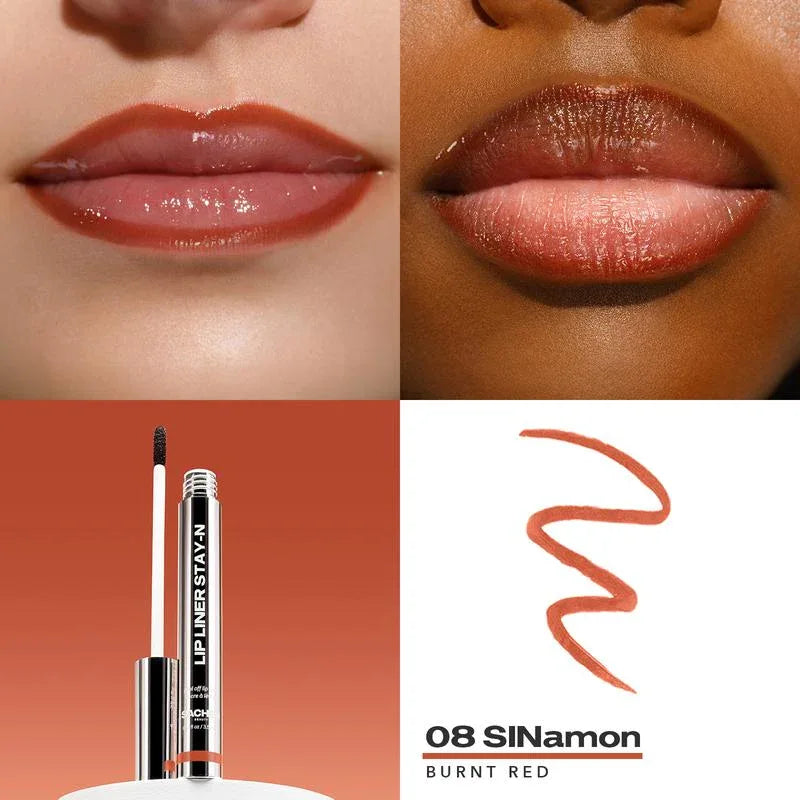 LIP LINER STAY-N - Peel-Off Lip Liner Stain - All Day & Night Lipliner - Dazzling Beauty Solution