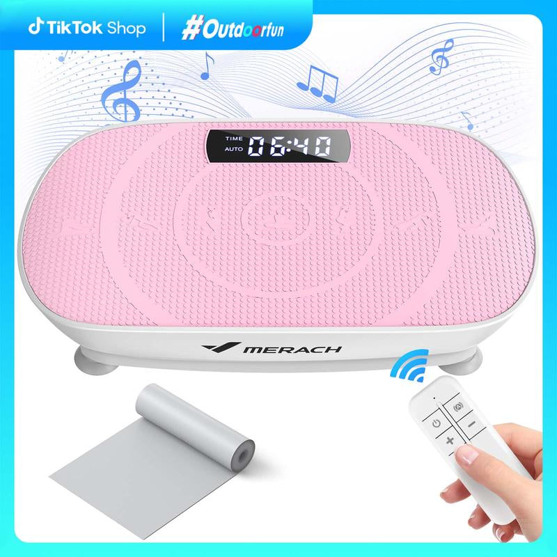 MERACH Vibration Plate Exercise Machine, Lymphatic Drainage Machine, Whole Body Workout Vibration Platform for Wellness and Fitness
