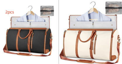 Women’s Large Capacity Travel Duffle Bag – Waterproof Foldable Suit Tote - Dazzling Beauty Solution
