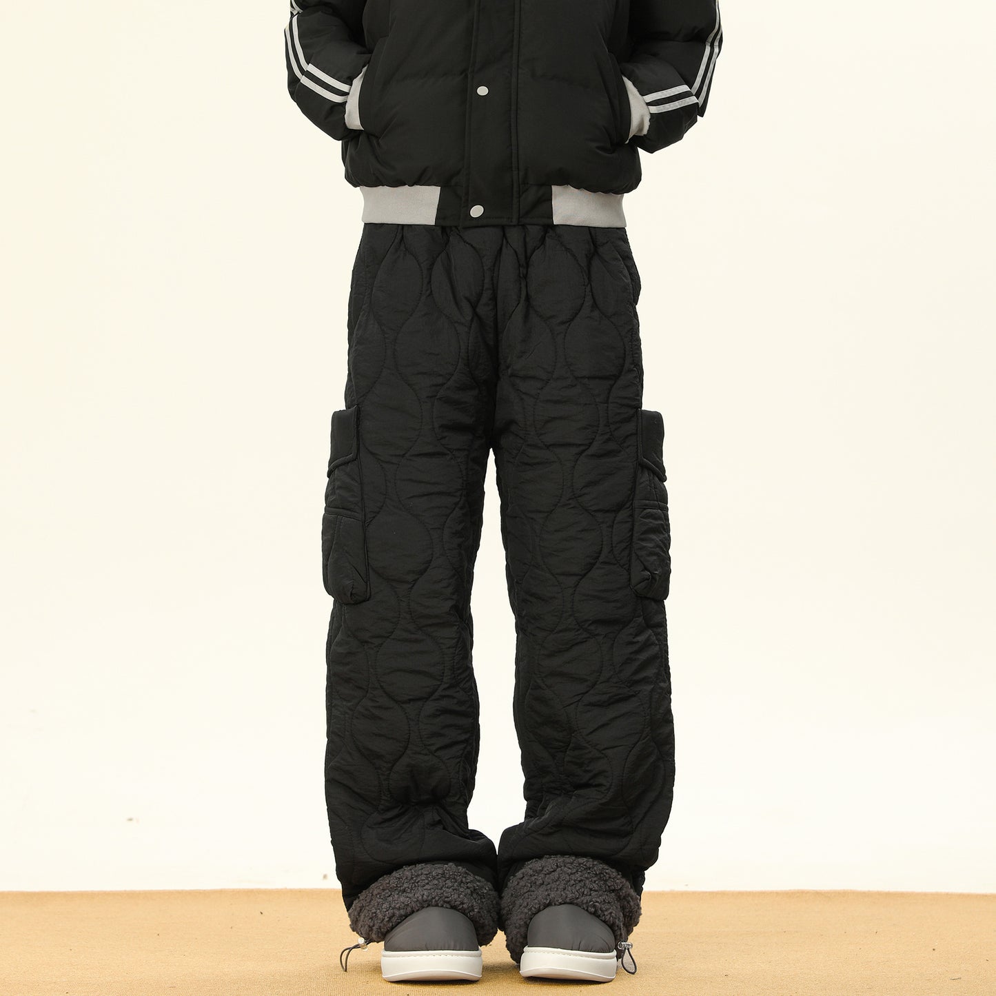 Men’s Winter Cotton Straight Pants - Dazzling Beauty Solution