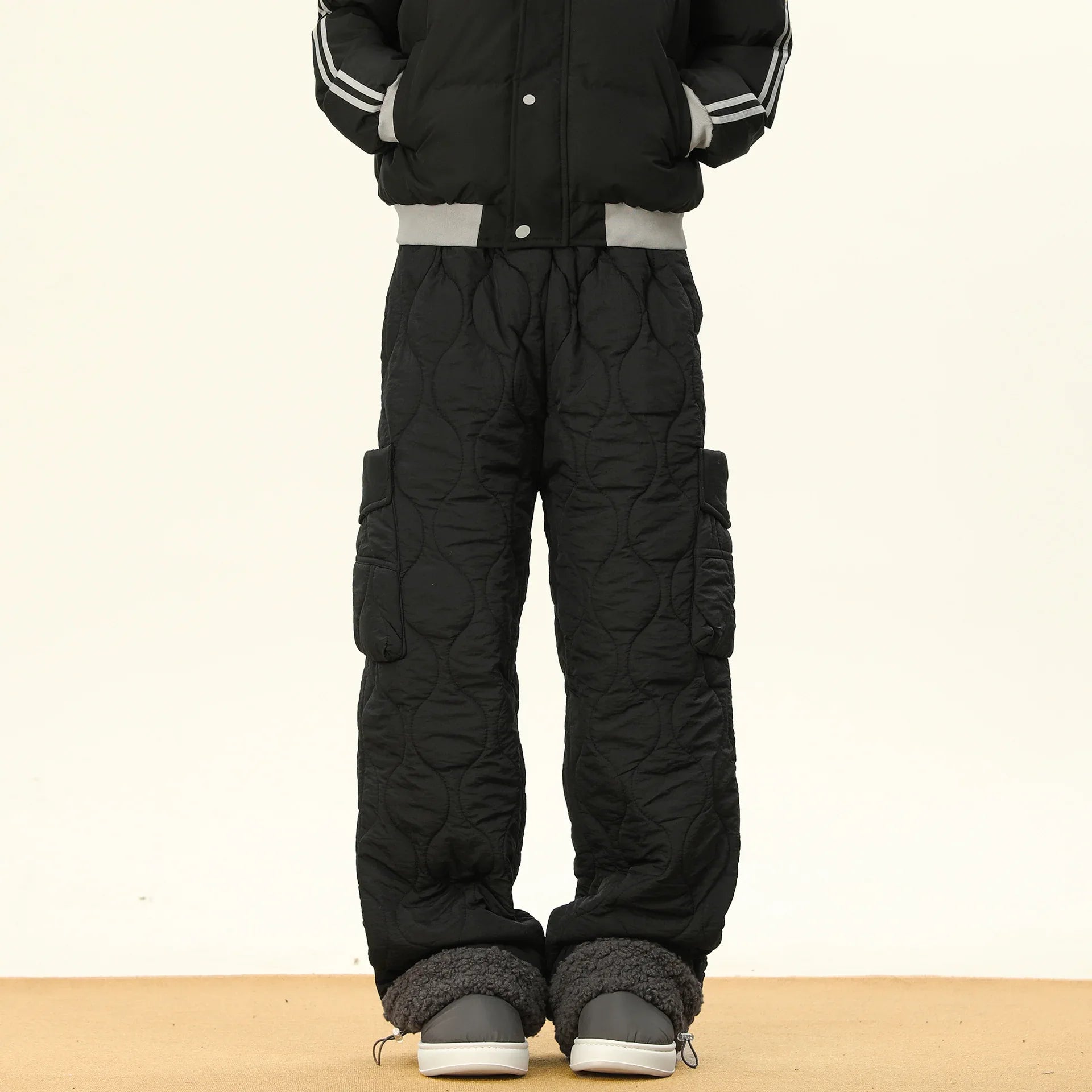 Men’s Winter Cotton Straight Pants - Dazzling Beauty Solution