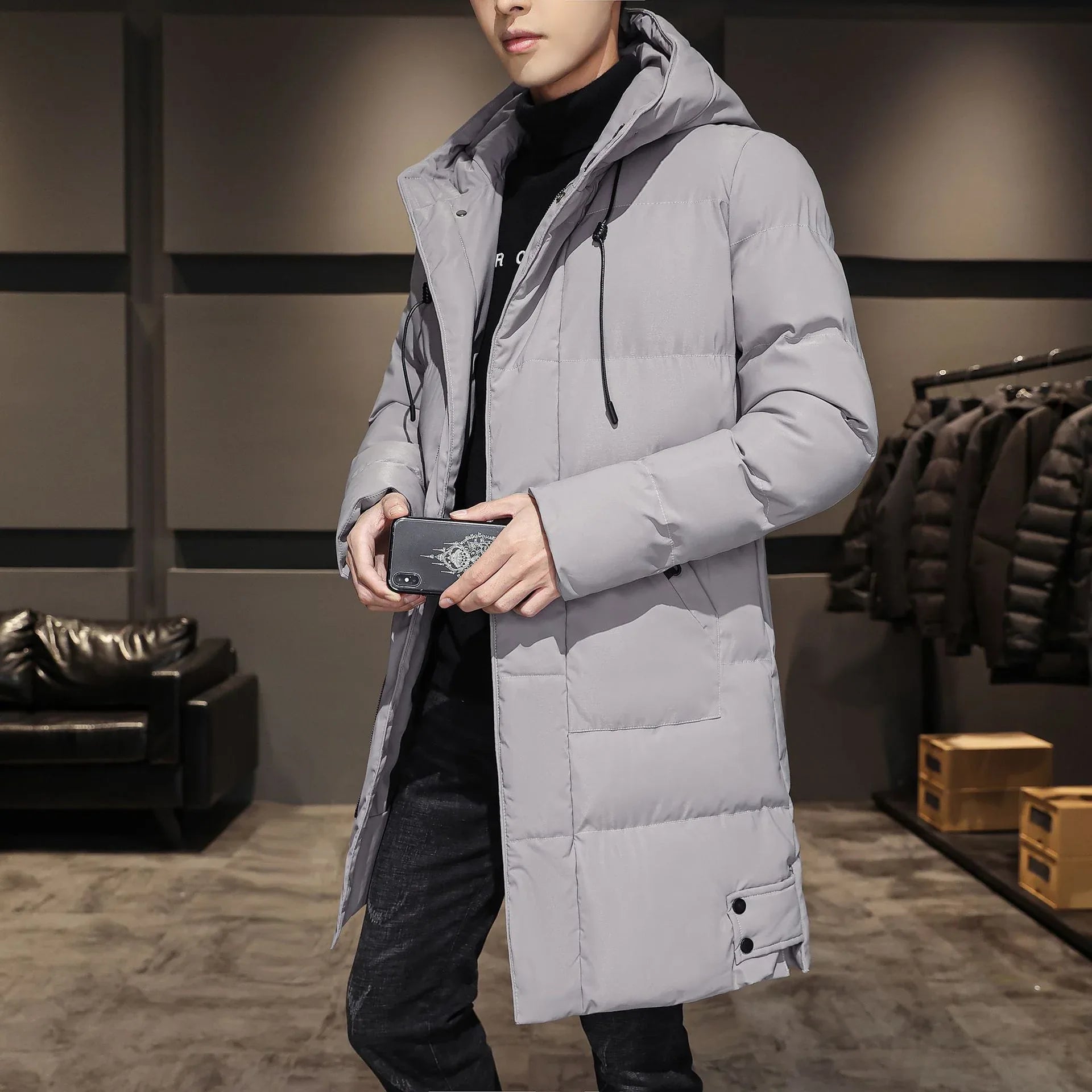 Men’s Thickened Cotton Winter Work Coat – Fashionable & Durable Outerwear - Dazzling Beauty Solution
