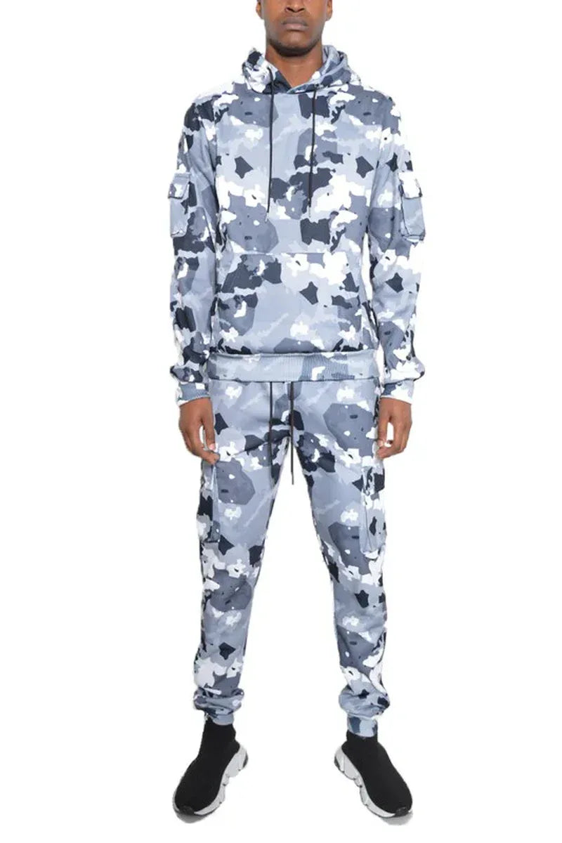FULL CAMO HOODIE COTTON SWEAT SET - Dazzling Beauty Solution