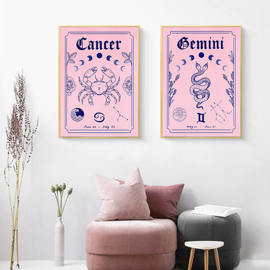 Constellation Wall Art Canvas Poster Print - Dazzling Beauty Solution
