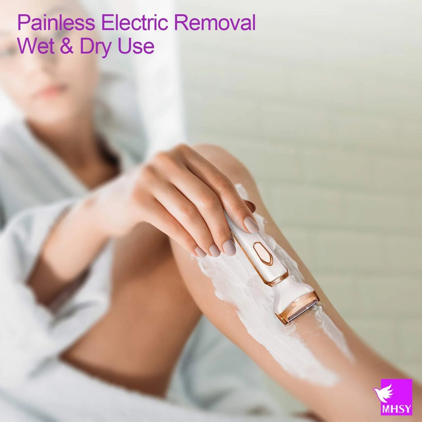 4-in-1 Electric Razor for Women – Safe, Painless & Portable Hair Removal