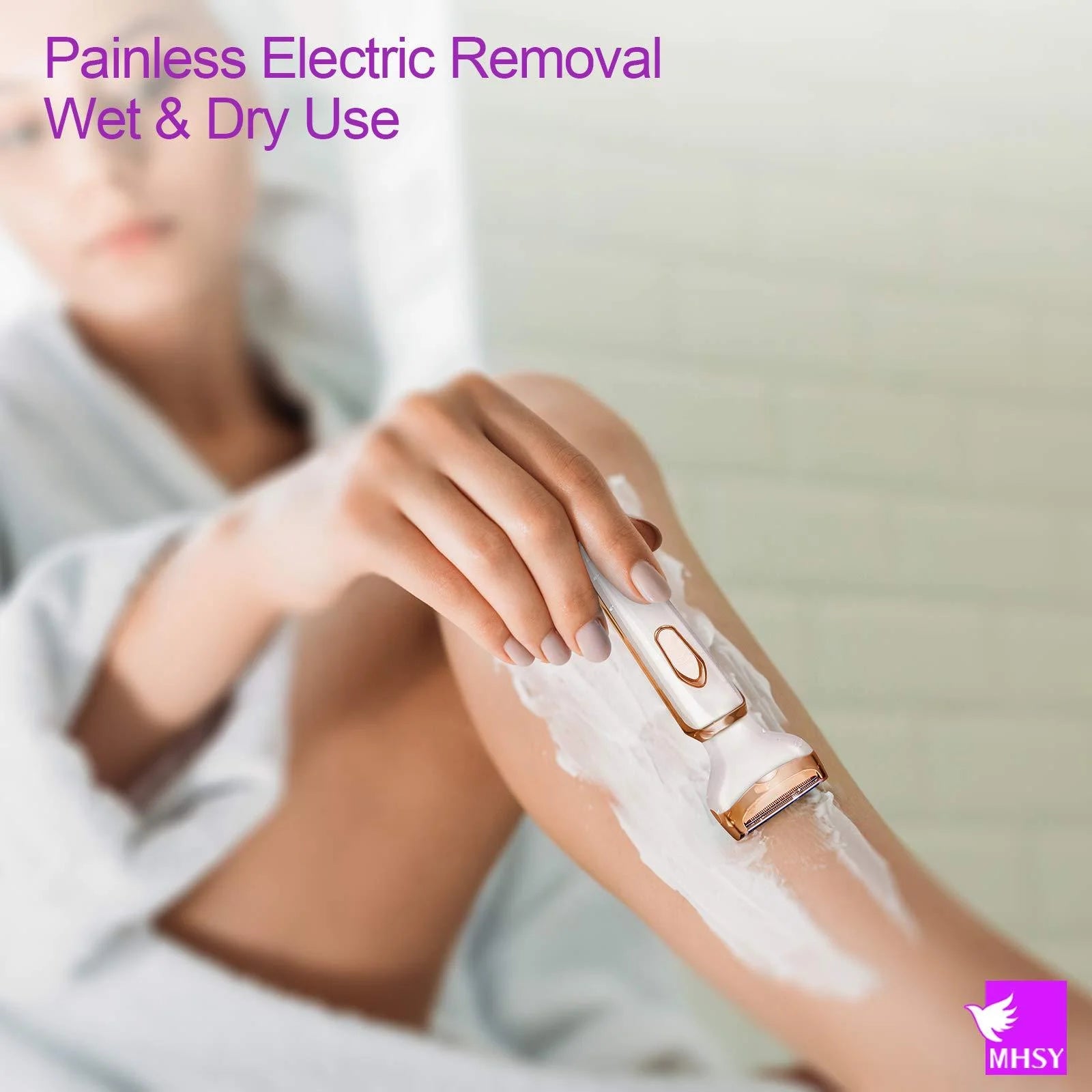 4-in-1 Electric Razor for Women – Safe, Painless & Portable Hair Removal