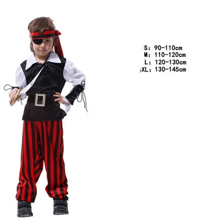 Halloween children's pirate costume - Dazzling Beauty Solution