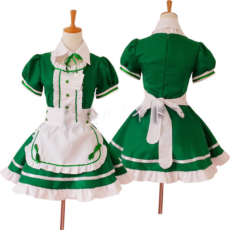 Black and white maid anime costume - Dazzling Beauty Solution