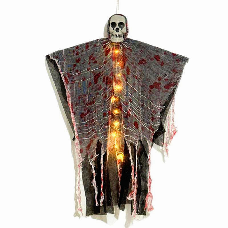 Halloween Decoration Blood-dyed Luminous Skull Hanging Ghost Outdoor Ornaments - Dazzling Beauty Solution