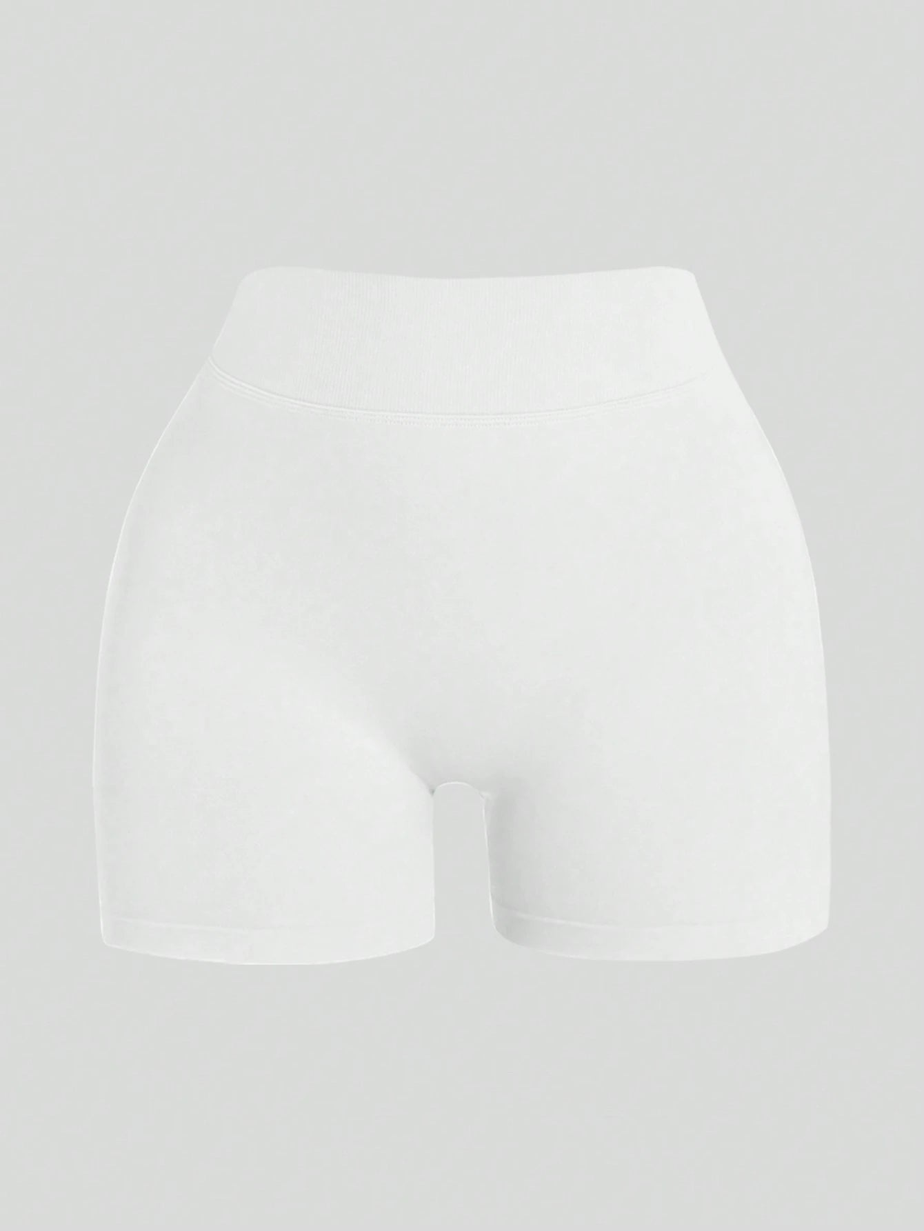 Women'S Plain Seamless V-Waist Daily Fitness Sports Shortswomen Sweat Short, Gym Short, Biker Short