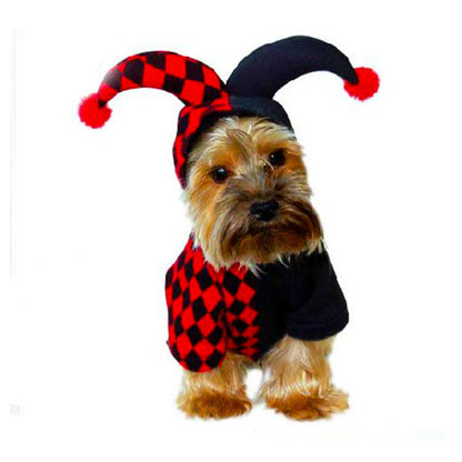 Halloween Funny Clown Pet Dog Cat Costume - Dazzling Beauty Solution