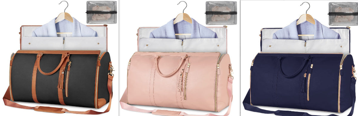 Women’s Large Capacity Travel Duffle Bag – Waterproof Foldable Suit Tote - Dazzling Beauty Solution