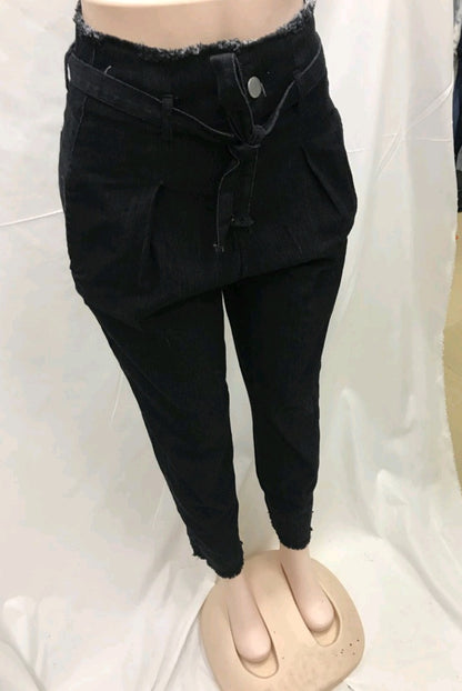 High-Waisted Washed Denim Pencil Pants – Plus Size Slim Fit Jeans for Women - Dazzling Beauty Solution