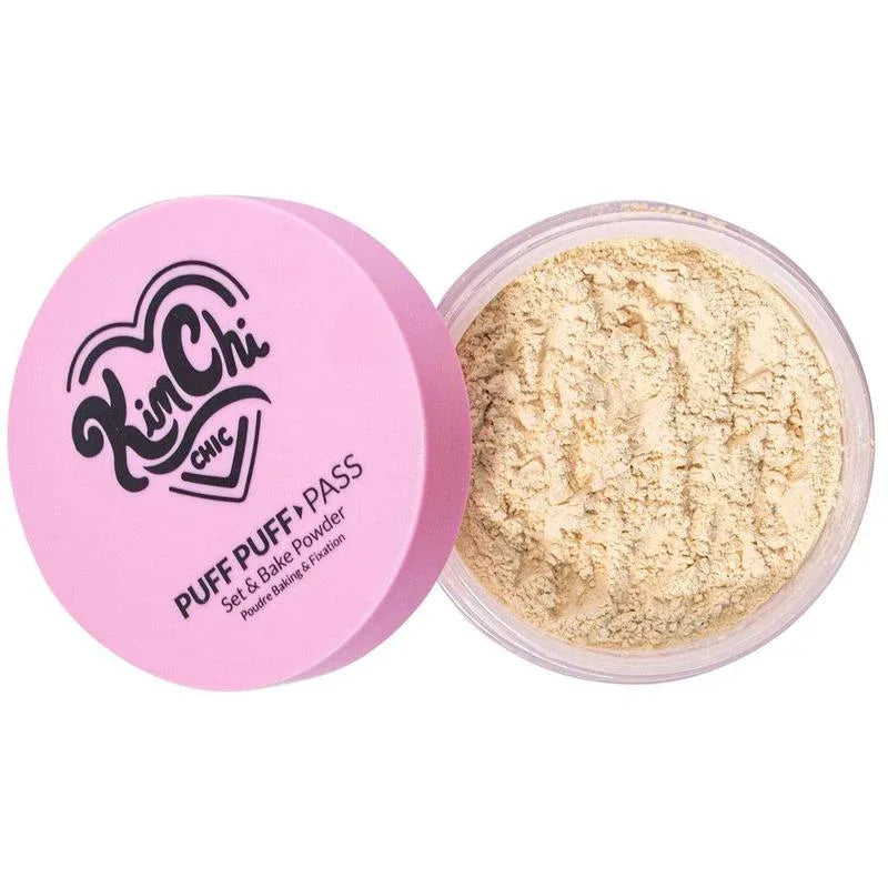 Kimchi Chic Puff Puff Pass Set & Bake Powder – Lightweight Translucent Setting Powder - Dazzling Beauty Solution