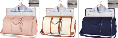 Women’s Large Capacity Travel Duffle Bag – Waterproof Foldable Suit Tote - Dazzling Beauty Solution