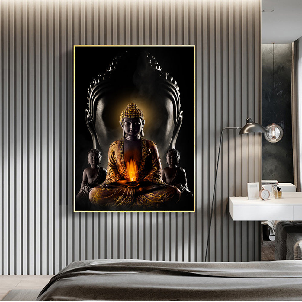 Modern Buddha Wall Art – Canvas Painting & Buddhism Poster for Home Décor - Dazzling Beauty Solution
