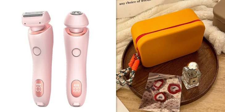 2-in-1 Rechargeable Epilator & Hair Removal Trimmer – Face, Body, Bikini, Legs & Underarms - Dazzling Beauty Solution