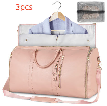 Women’s Large Capacity Travel Duffle Bag – Waterproof Foldable Suit Tote - Dazzling Beauty Solution
