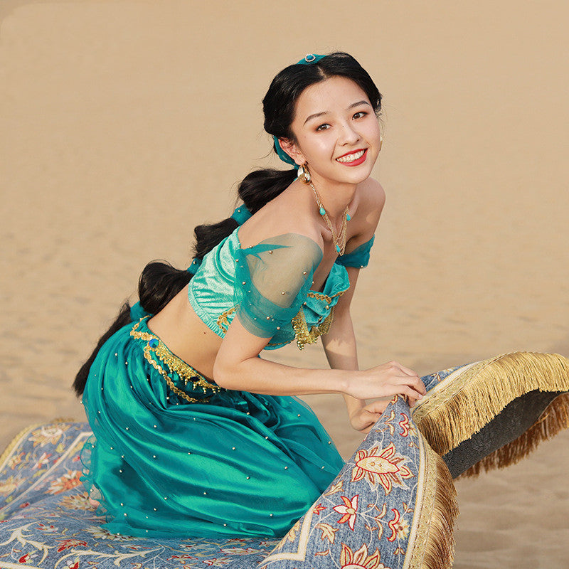 Belly Dance Performance Costume Halloween Costume Set - Dazzling Beauty Solution