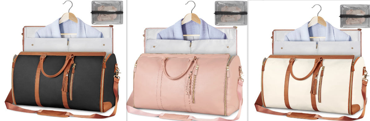 Women’s Large Capacity Travel Duffle Bag – Waterproof Foldable Suit Tote - Dazzling Beauty Solution
