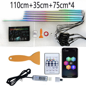 USB Car Ambient Light Kit – 5W LED Interior Glow - Dazzling Beauty Solution