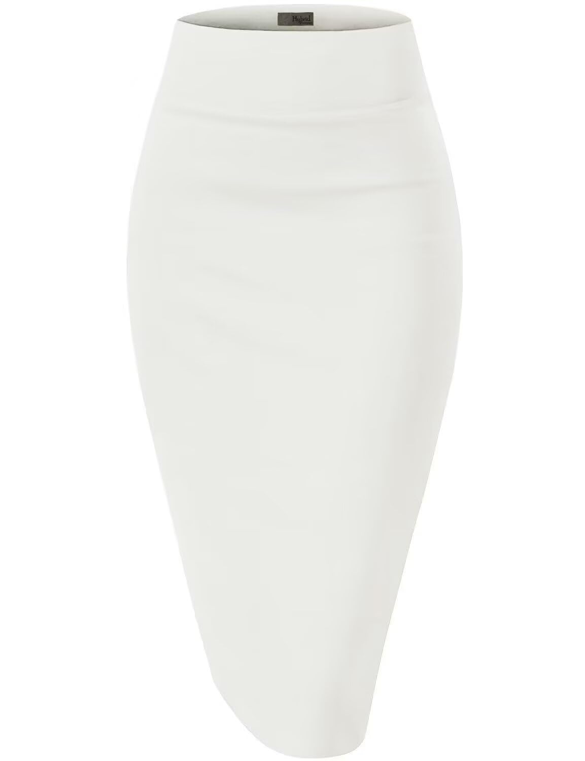 Women's Premium Ponte Stretch High-Waist Pencil Skirt – Below Knee