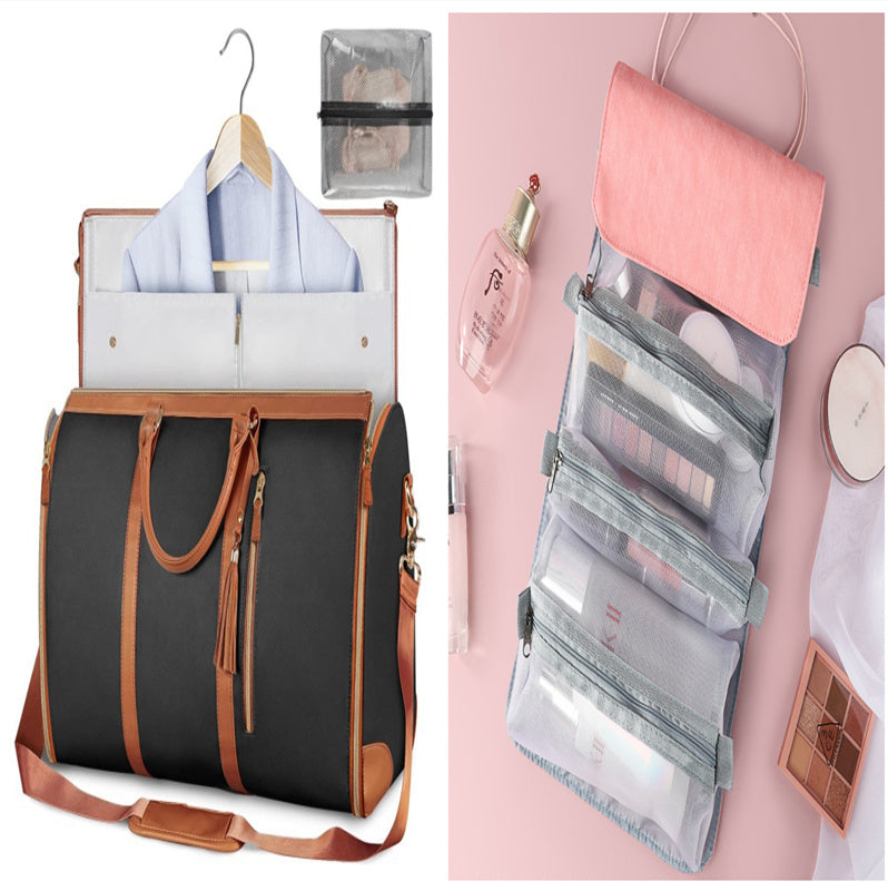 Women’s Large Capacity Travel Duffle Bag – Waterproof Foldable Suit Tote - Dazzling Beauty Solution